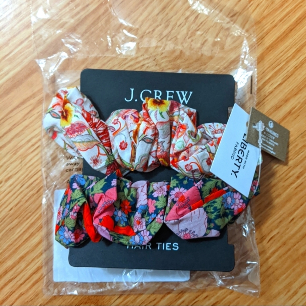 Liberty print two-pack scrunchies